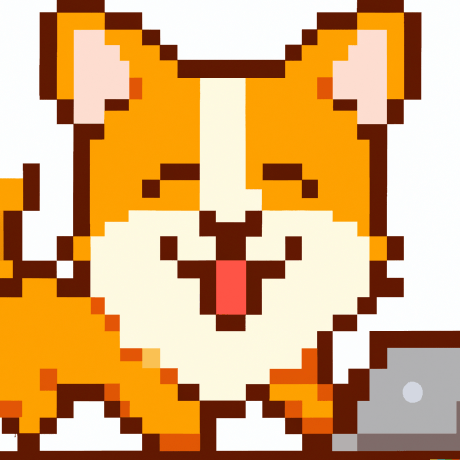 Corgi 22 Github - Geometric Image Collection - Desktop Quality