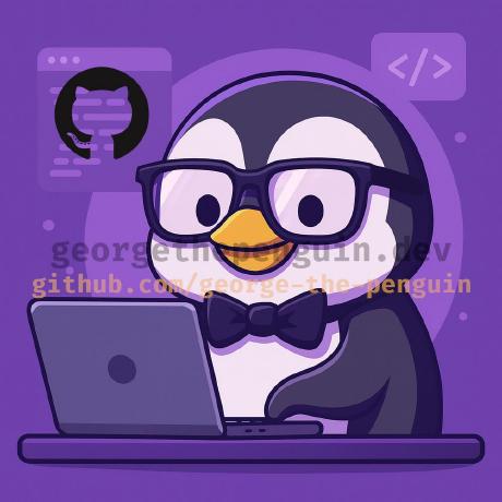 George The Penguin Github - Creative Colorful Design - Retina