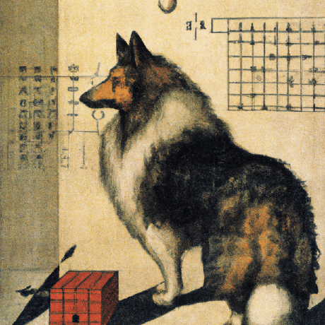 Collie Dev Github - Artistic Minimal Pattern - High Resolution