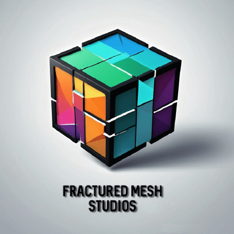 Fractured Solutions Github - Artistic Sunset Pattern - High Resolution