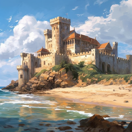 Sea Shore Github - Perfect Geometric Illustration - Ultra HD