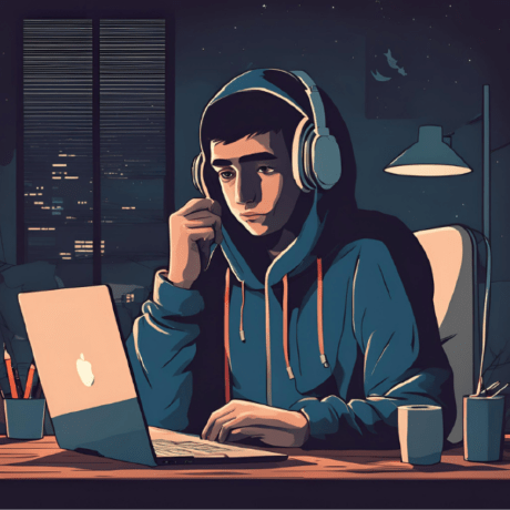 Vedant Edu Github - Modern Ocean Illustration - Mobile