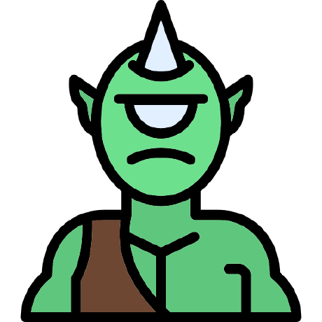 Grumpy Ogre - Creative Abstract Illustration - 4K