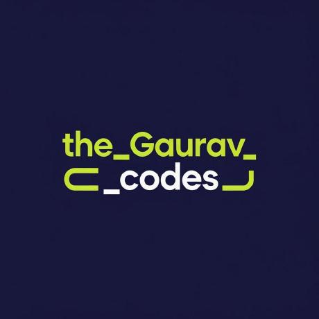 The Gaurav Codes Gaurav Github