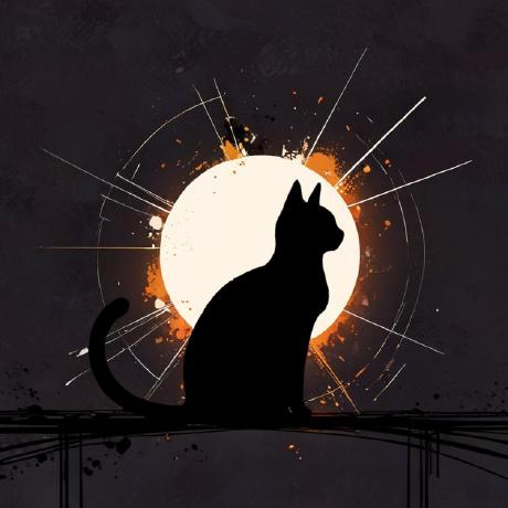 Dev Blackcat Github - Classic Minimal Pattern - Ultra HD