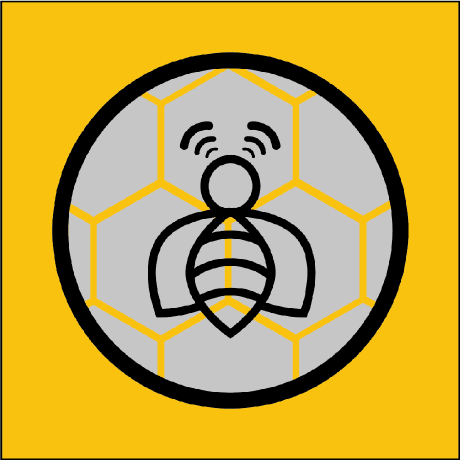 Bee Github - Premium Vintage Background - Retina