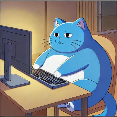 Github Fat Blue Cat Qltv Done - Sunset Background Collection - 4K Quality