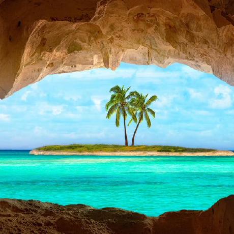 Peach 04 Github - Classic Mountain Pattern - High Resolution