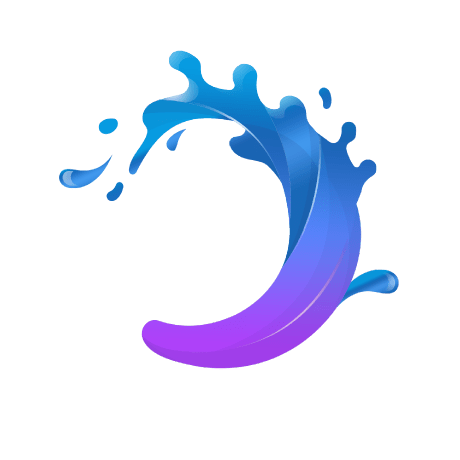 Liquid Hub Github - Modern Gradient Illustration - 8K