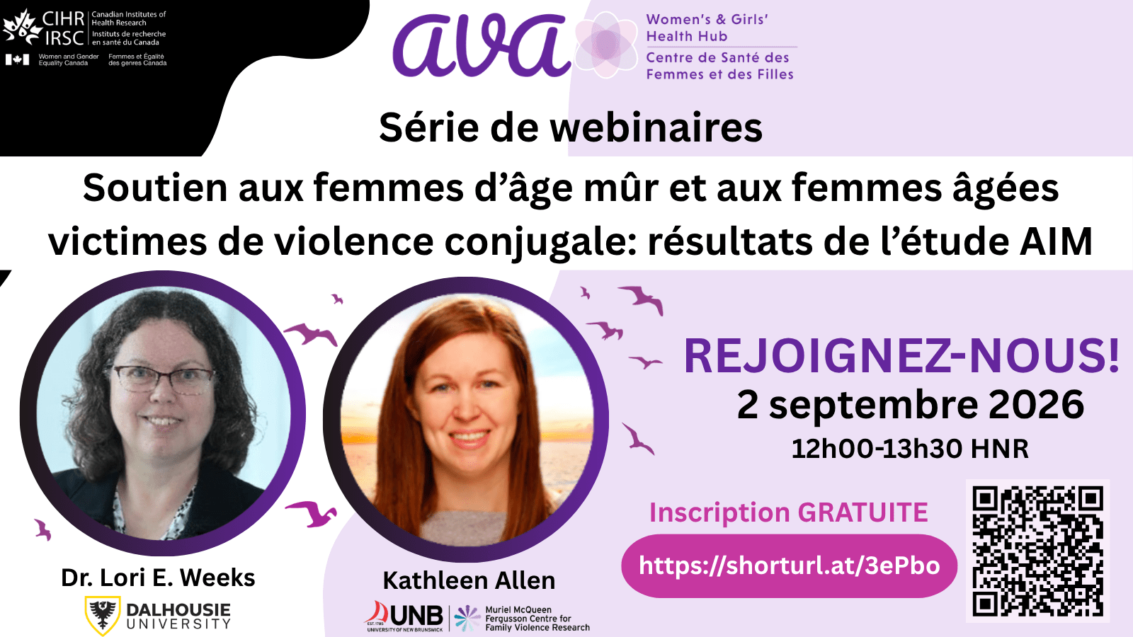 Soutien aux femmes d’âge mûr et aux femmes âgées victimes de violence conjugale: résultats de l’étude AIM