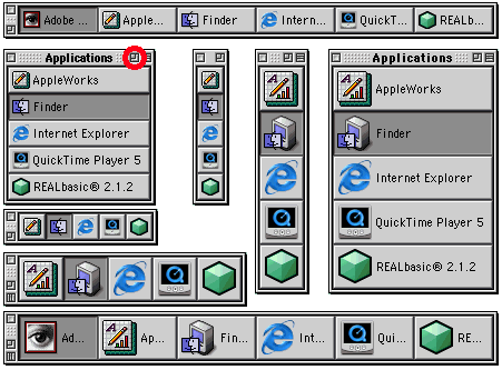 Menu Applications de MacOS 9