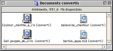 Fichiers convertis sous Mac OS 8