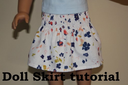 AG Doll Skirt tutorial