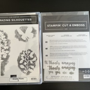 Amazing Silhouettes Stamp / Amazing Thanks Dies Bundle