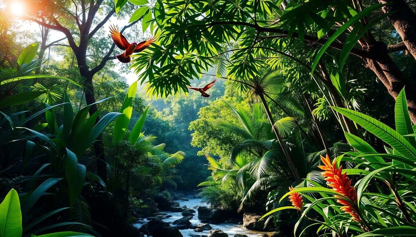 Tropical birdwatching paradise