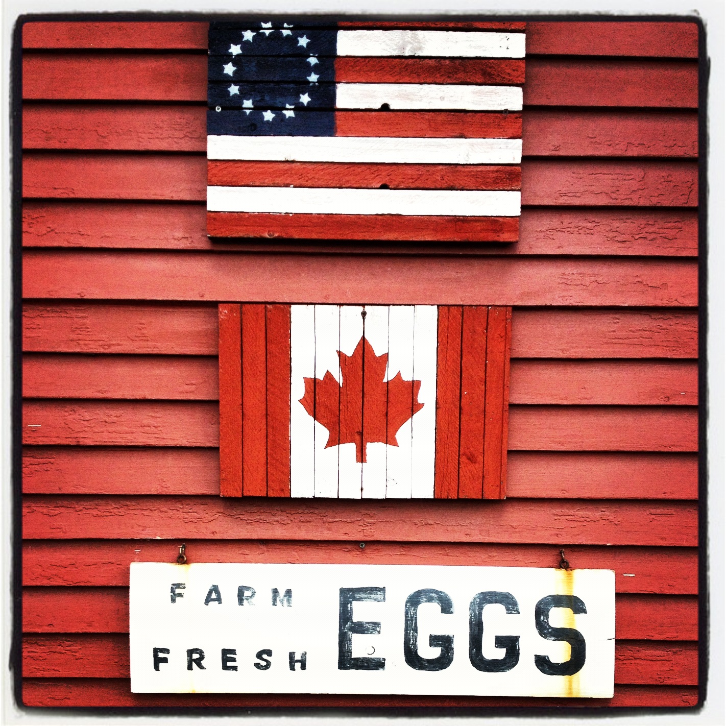 Fresh eggs sign in Jeffersonville
