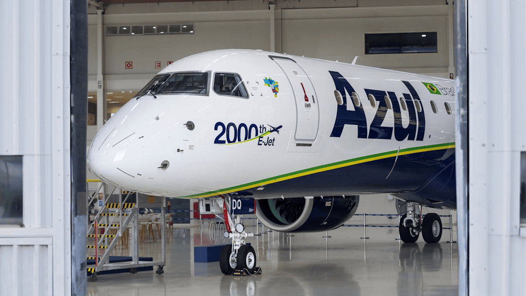 Embraer isporučio 2.000. E-Jet, jubilarni E195-E2 preuzeo Azul