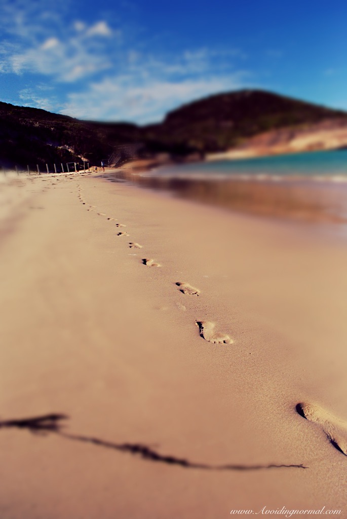 Beach footsteps