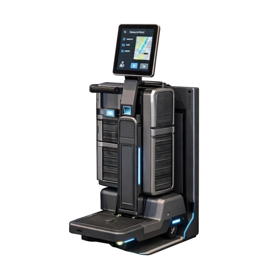 Vertical smart cart charging