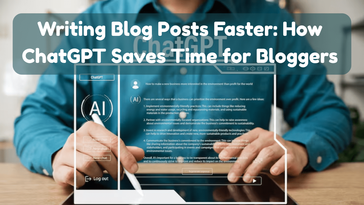 Writing Blog Posts Faster: How ChatGPT Saves Time for Bloggers