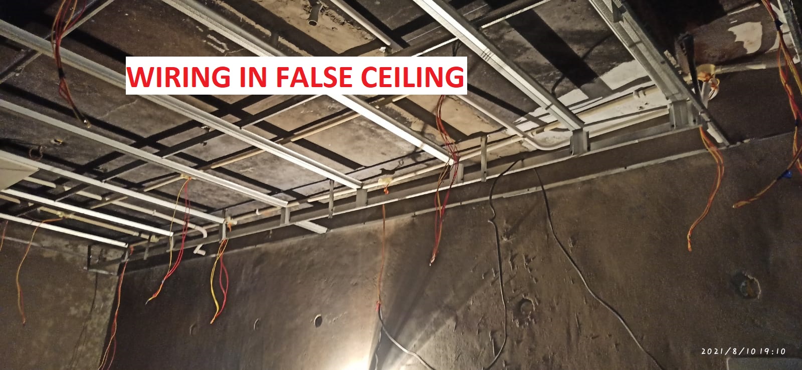CCTV Wiring in False Ceiling