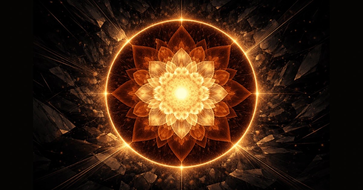 Featured image for article on living from the inside out — mandala representing inner peace and mental clarity