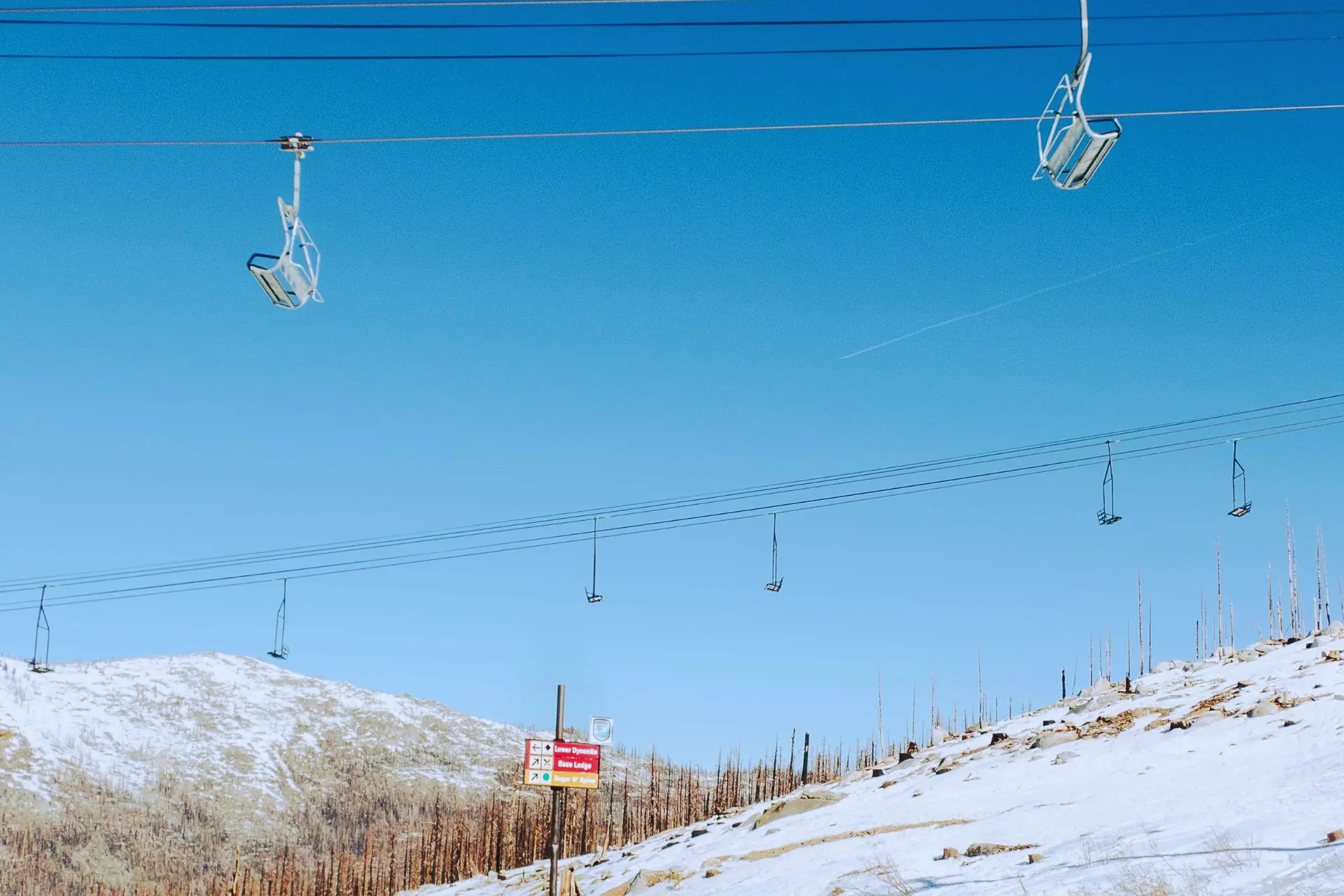 chairlifts at sierra-at-tahoe resort