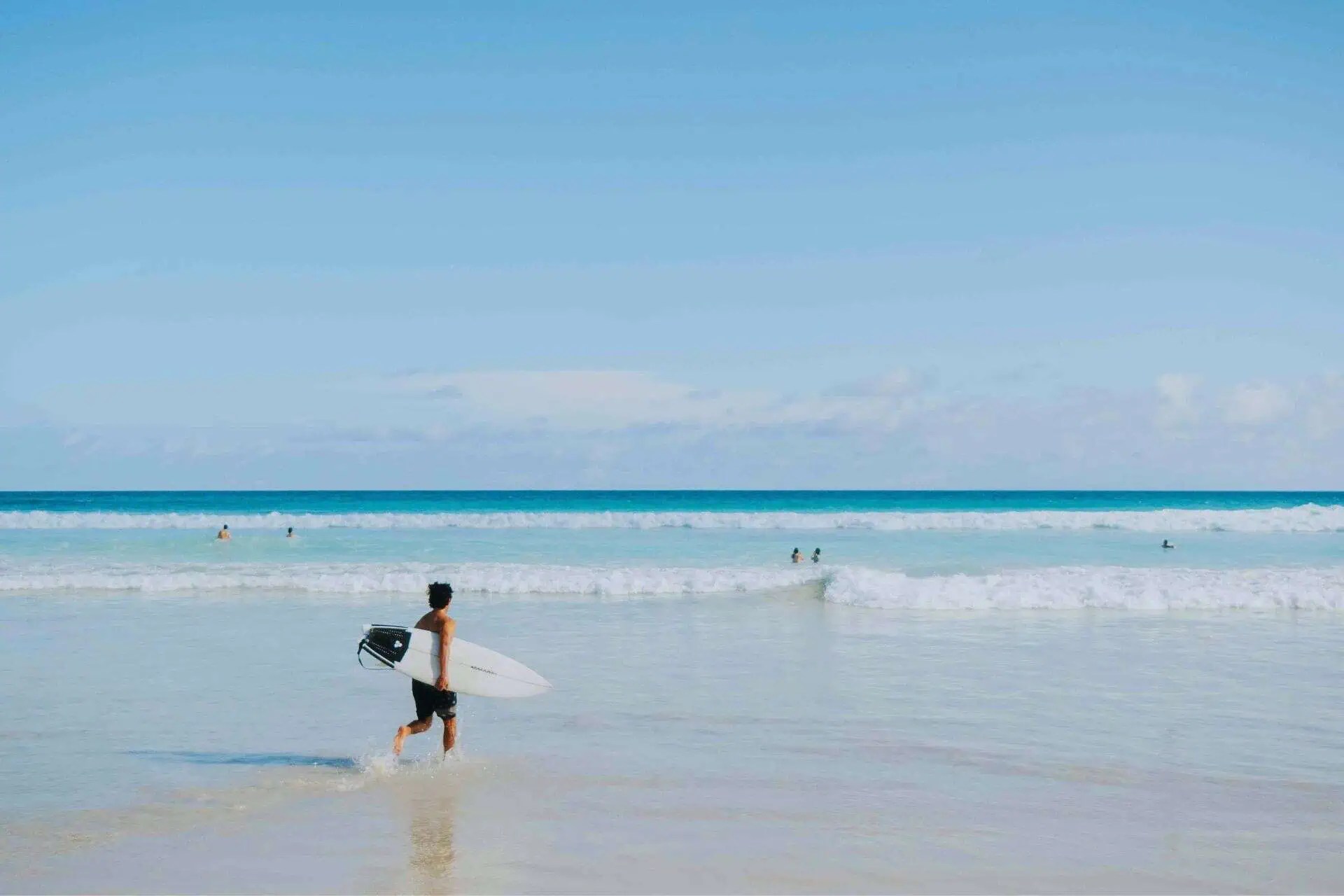 surfer at Tortuga bay