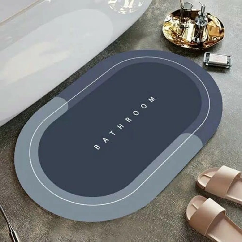 Anti-Bacterial Non-Slip Quick-Dry Machine Washable Bathroom Floor Mat