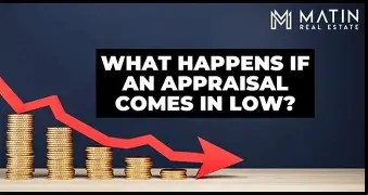 Low appraisal concept showing declining home value.