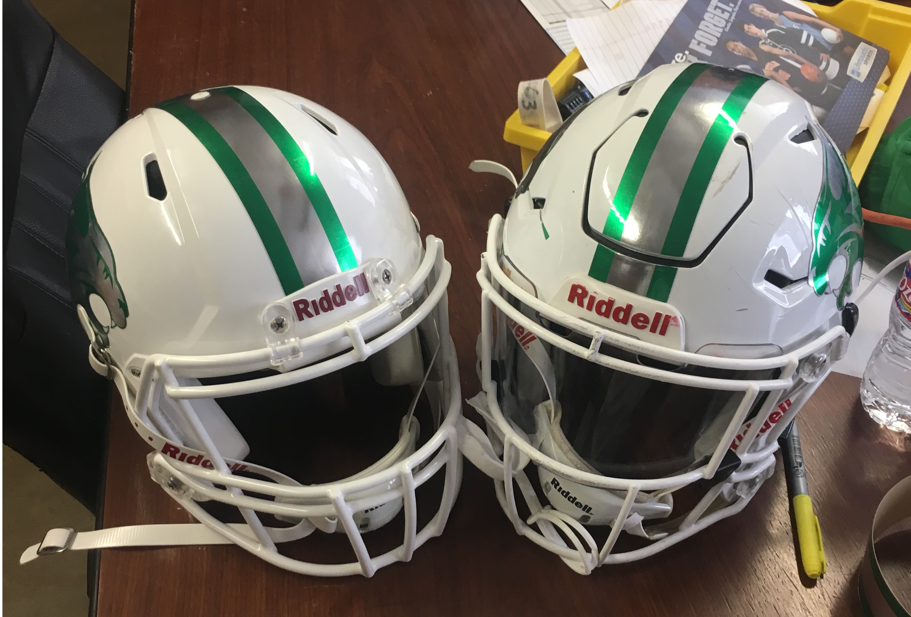 Football stripe helmet decals