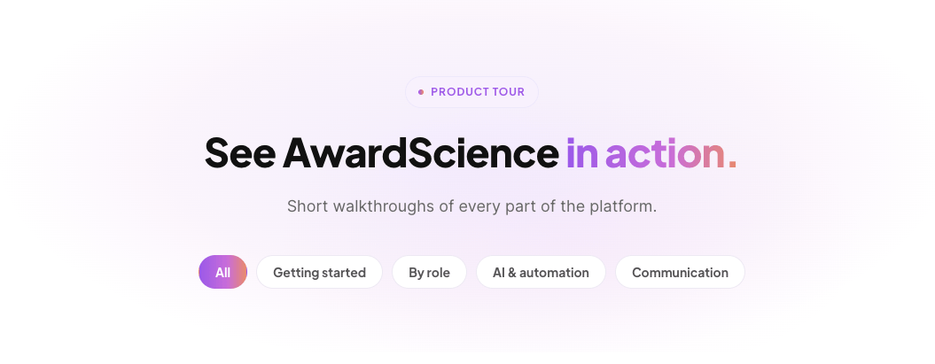 AwardScience Video
