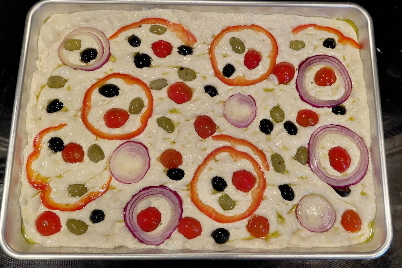 Lisa D's garden focaccia.
