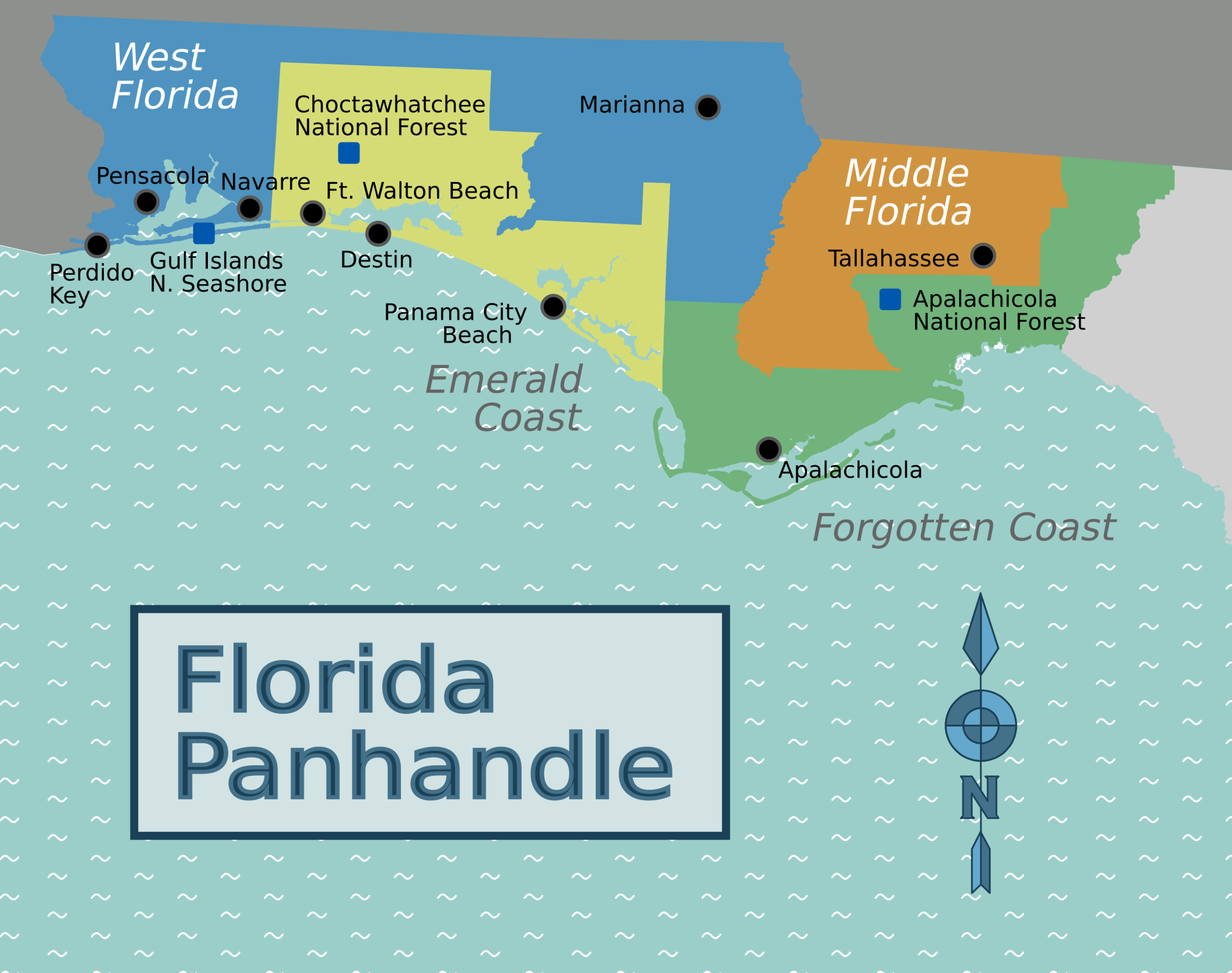 Map Of Florida Panhandle Exploring The Emerald Coast Florida Panhandle Static Map Scaled 