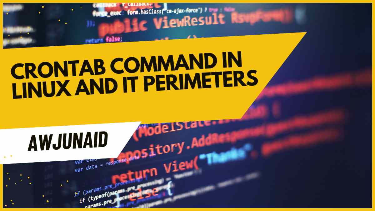 crontab command in Linux and it perimeters