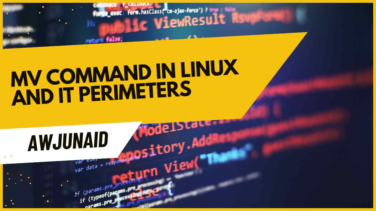 mv command in Linux and it perimeters