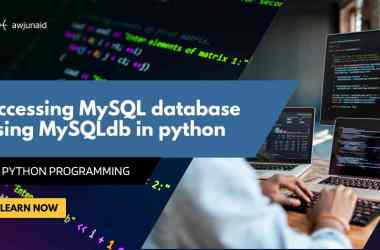 Accessing MySQL database using MySQLdb in python