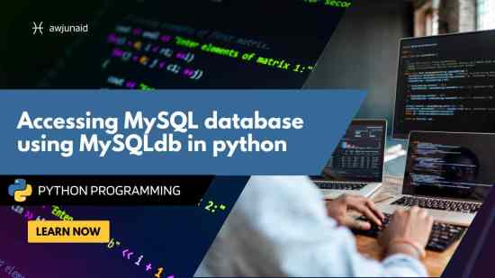 Accessing MySQL database using MySQLdb in python