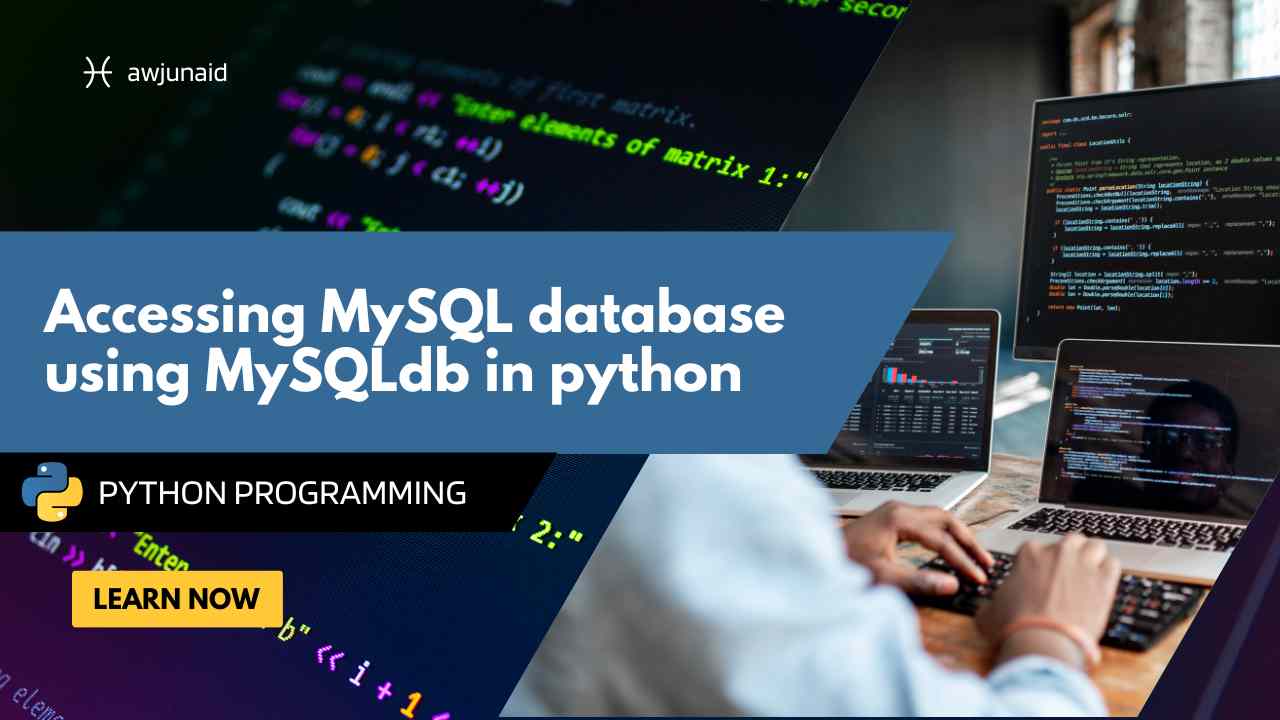 Accessing MySQL database using MySQLdb in python