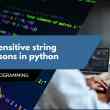 Case insensitive string comparisons in python