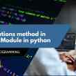 Combinations method in Itertools Module in python