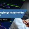 Computing large integer roots in python