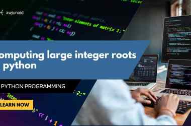 Computing large integer roots in python