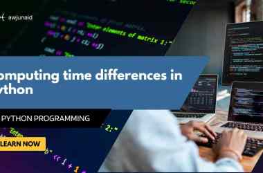 Computing time differences in python