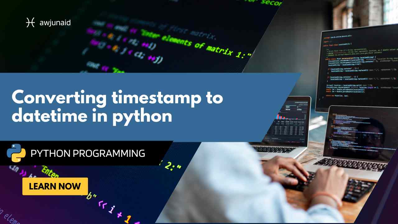 Converting timestamp to datetime in python