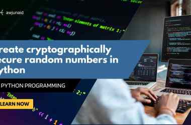 Create cryptographically secure random numbers in python
