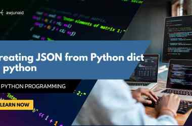 Creating JSON from Python dict in python