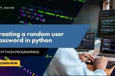 Creating a random user password in python
