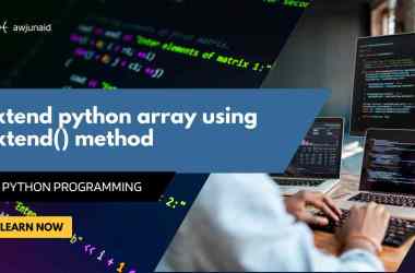 Extend python array using extend() method