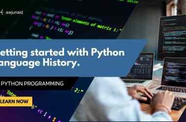 Getting started with Python Language History